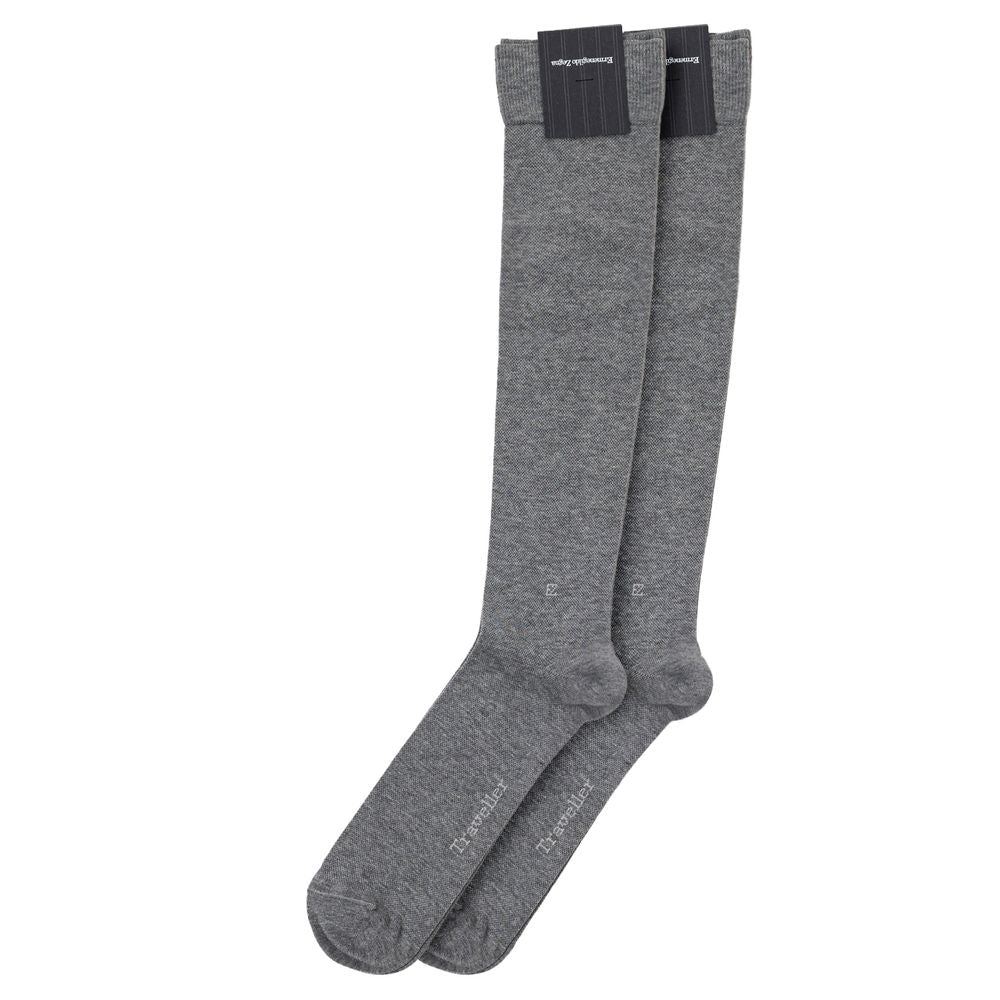 ZEGNA Graue Baumwollsocke