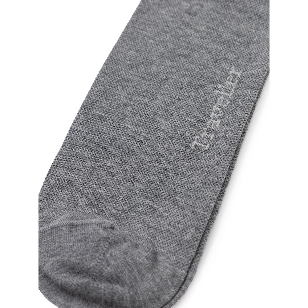 ZEGNA Graue Baumwollsocke