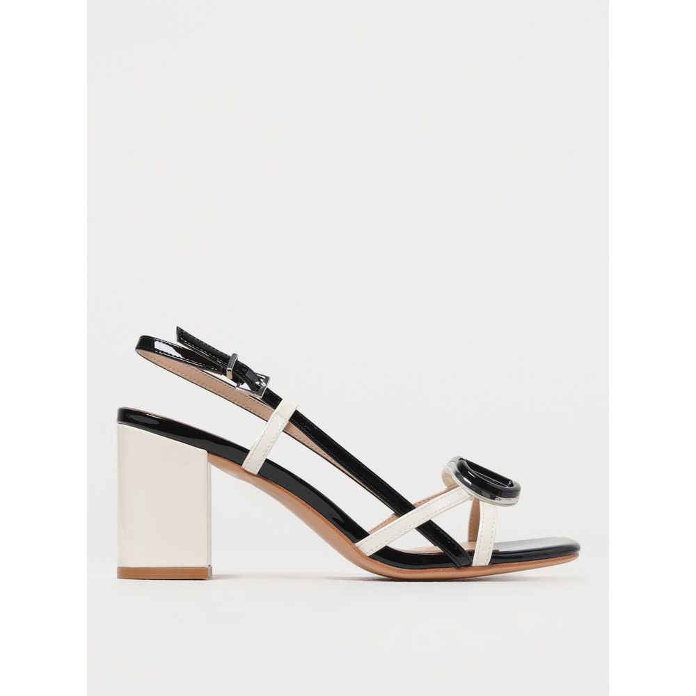 Twinset Blue Patent Leather Stiletto Heels Sandal