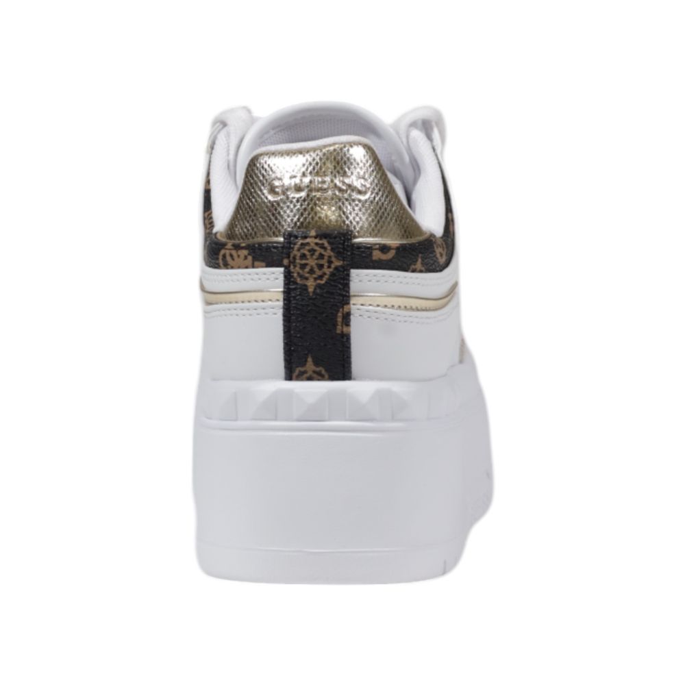 Guess White Polyethylene Platform Pumps - Allority