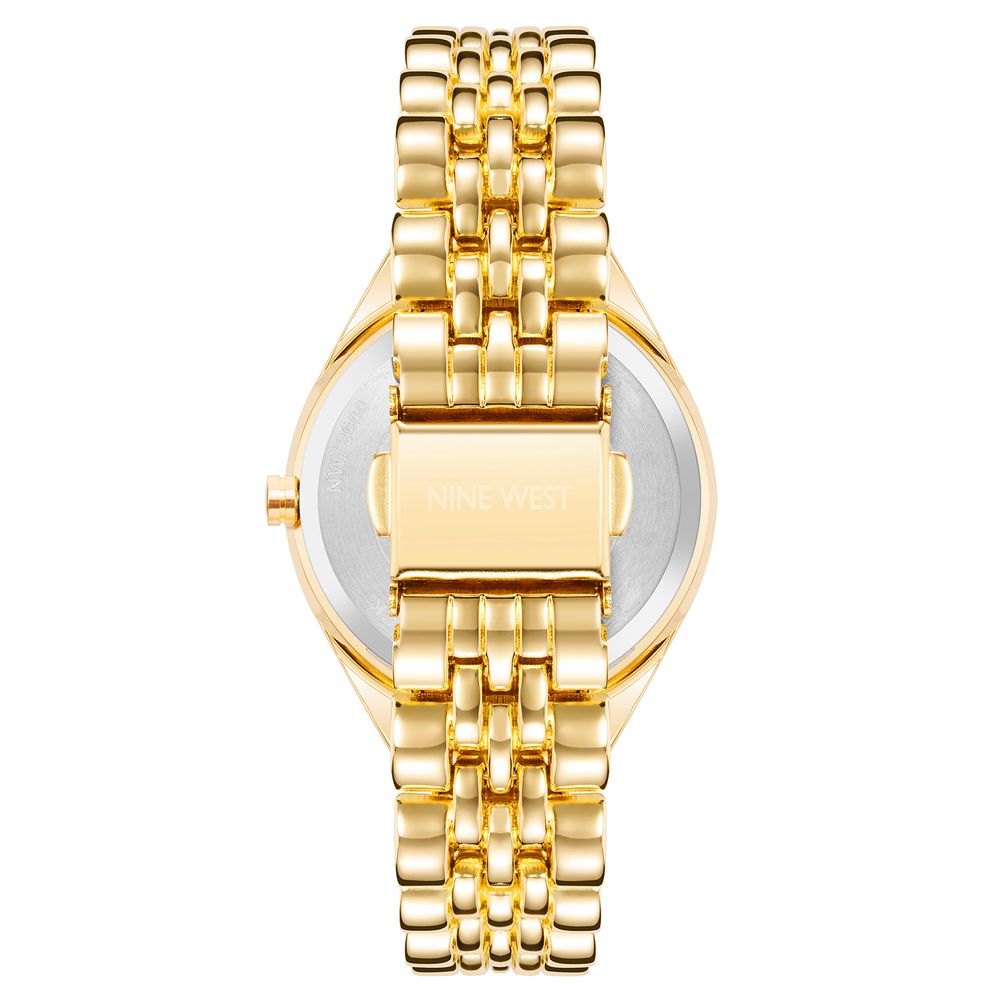 Nine West Gold Metal Dress Watch - Allority