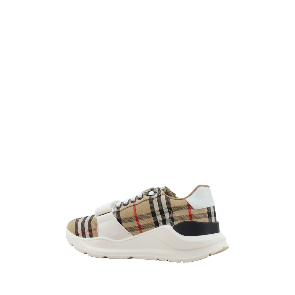 Burberry Beige Rubber Athletic Sneakers - Allority