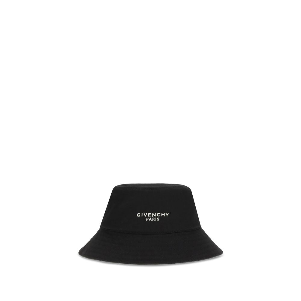 Givenchy Black Cotton Bucket Hat - Allority