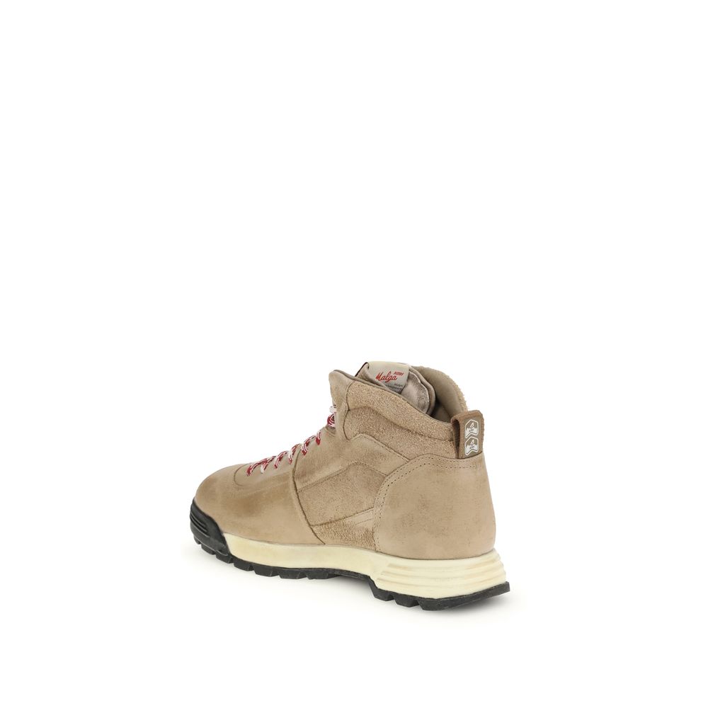 Autry Beige Rubber Lace-Up Boots