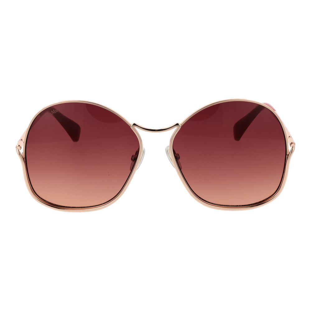 Max Mara Rose Gold Metal Sunglasses - Allority