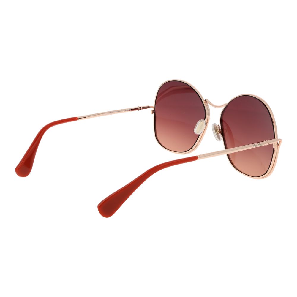 Max Mara Rose Gold Metal Sunglasses - Allority