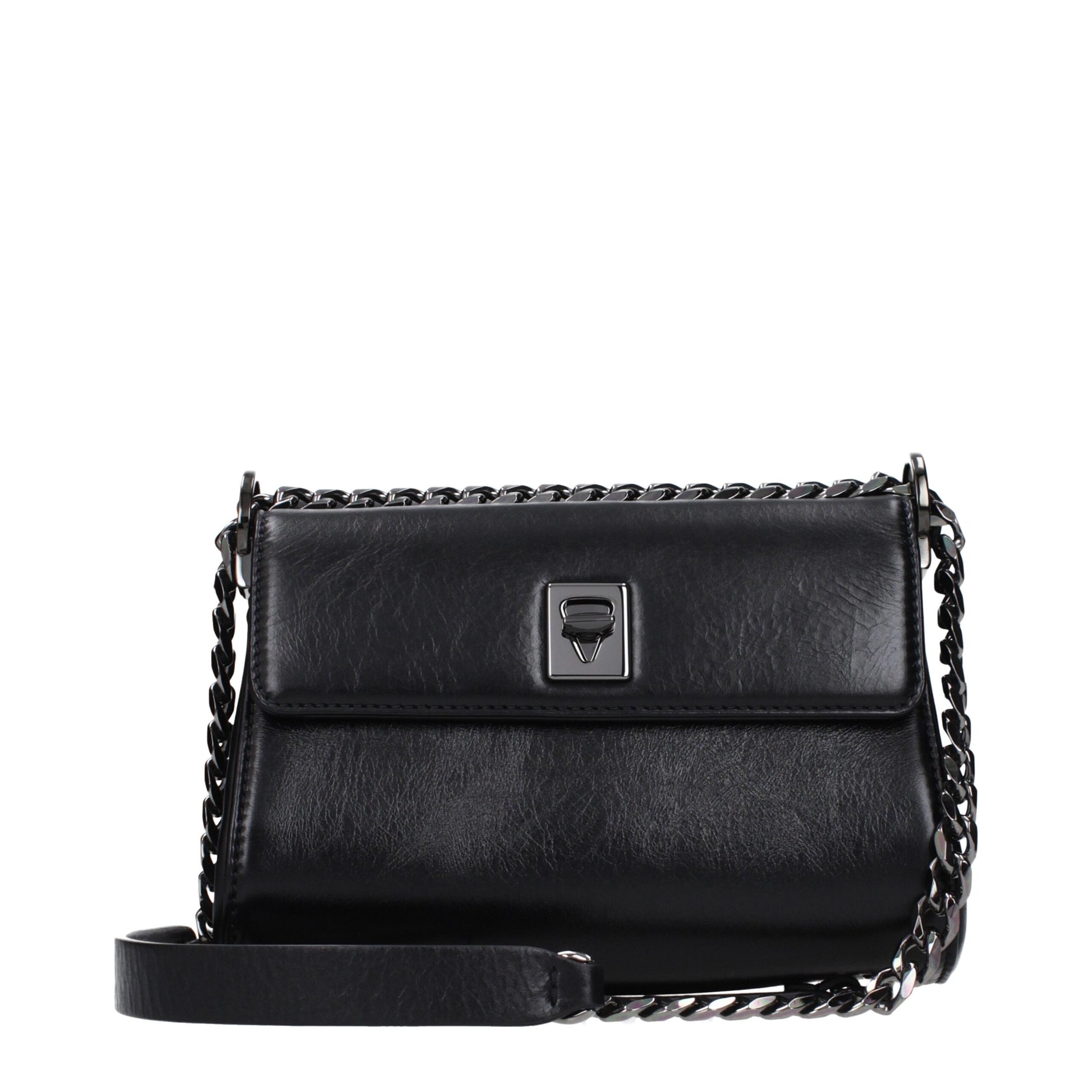 Valentino Garavani Black Leather Crossbody Bag
