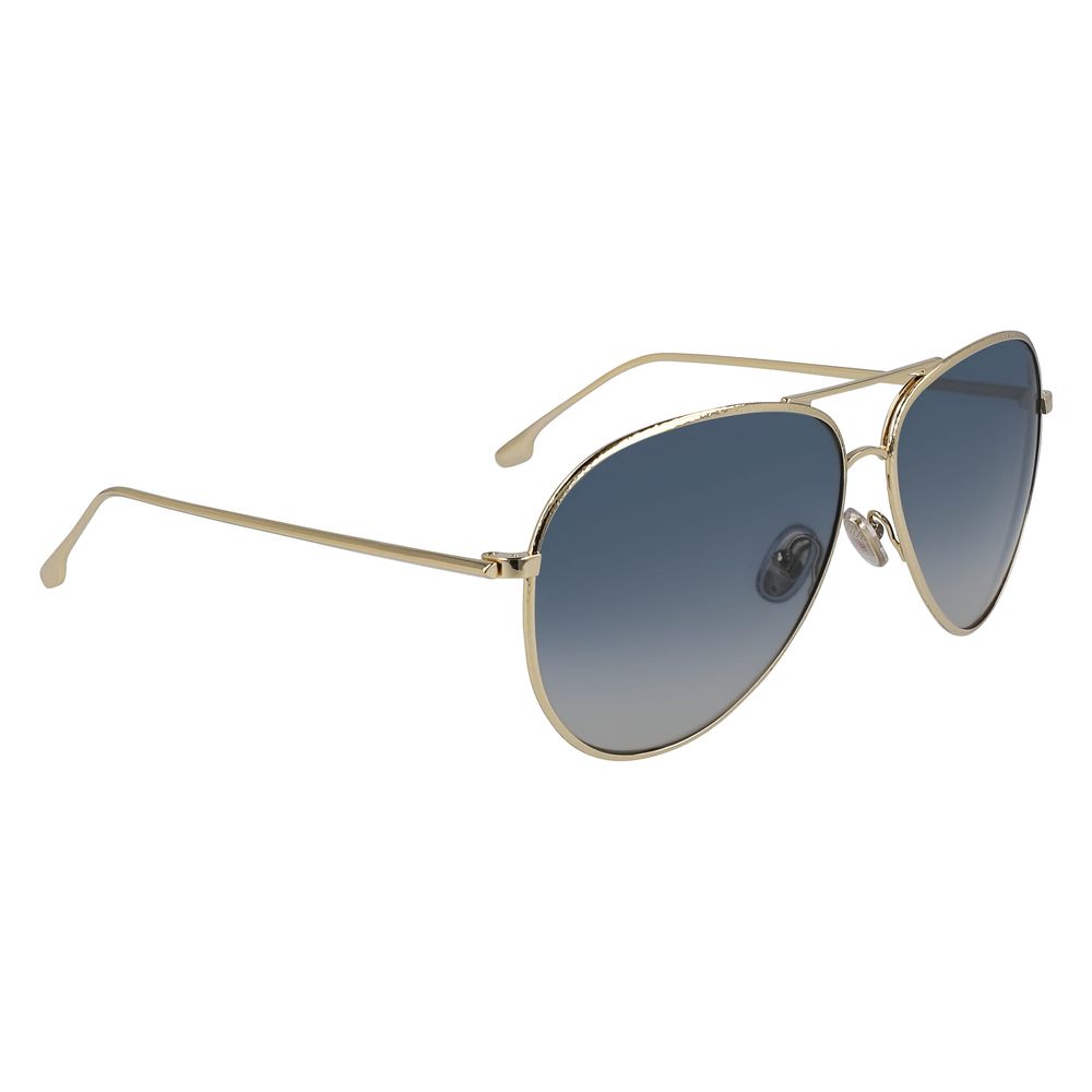 Victoria Beckham Gold Metal Sunglasses - Allority