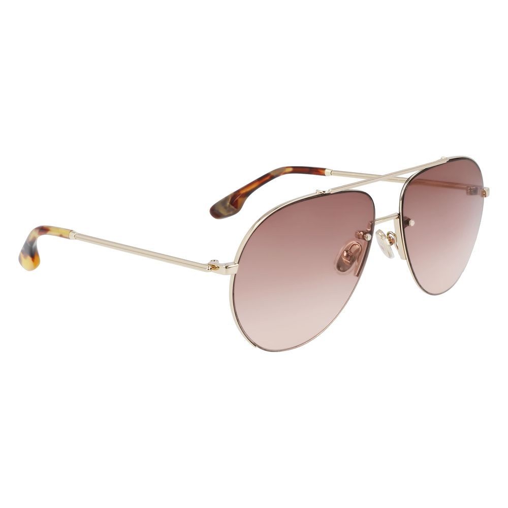 Victoria Beckham Gold Metal Sunglasses - Allority
