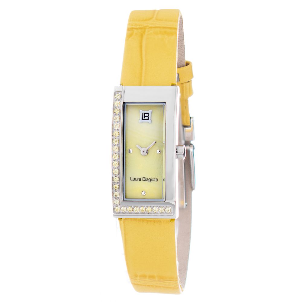 Laura Biagiotti Bicolor Leather Dress Watch