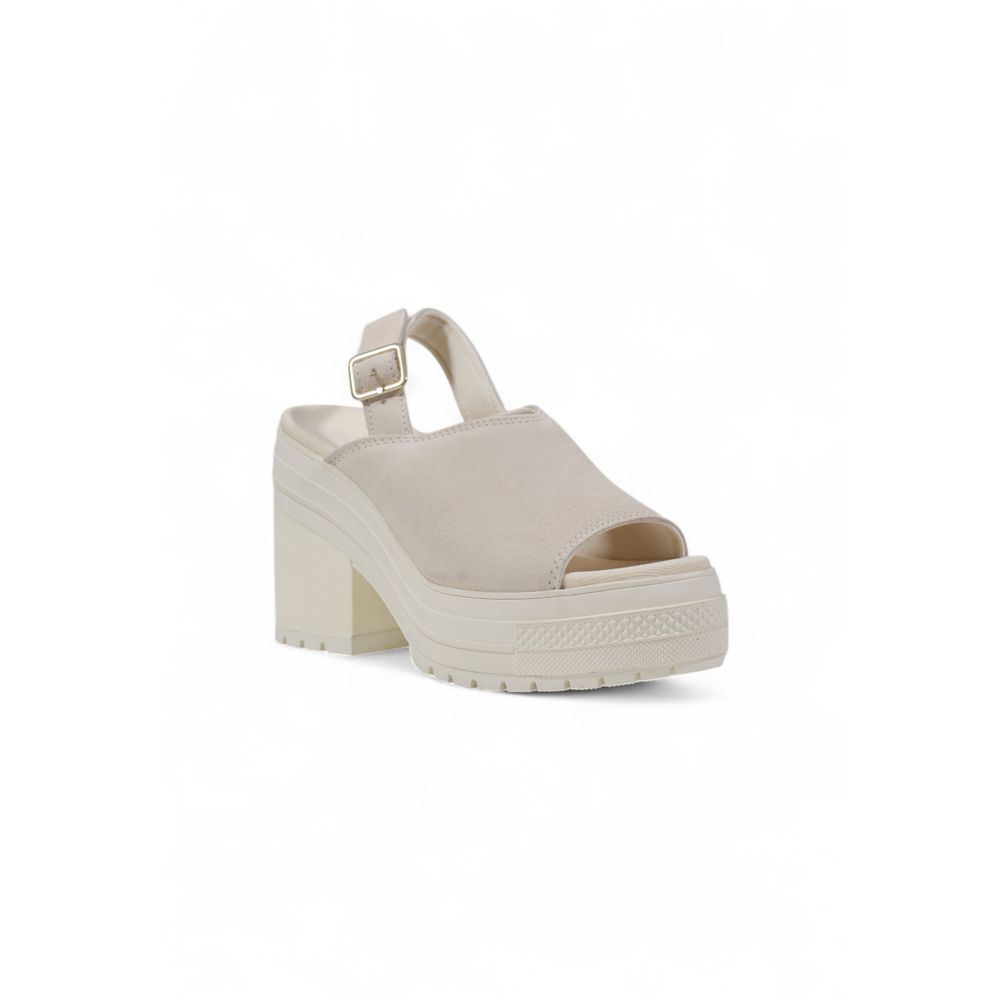 Converse Bicolor Suede Leather High Heel Pumps