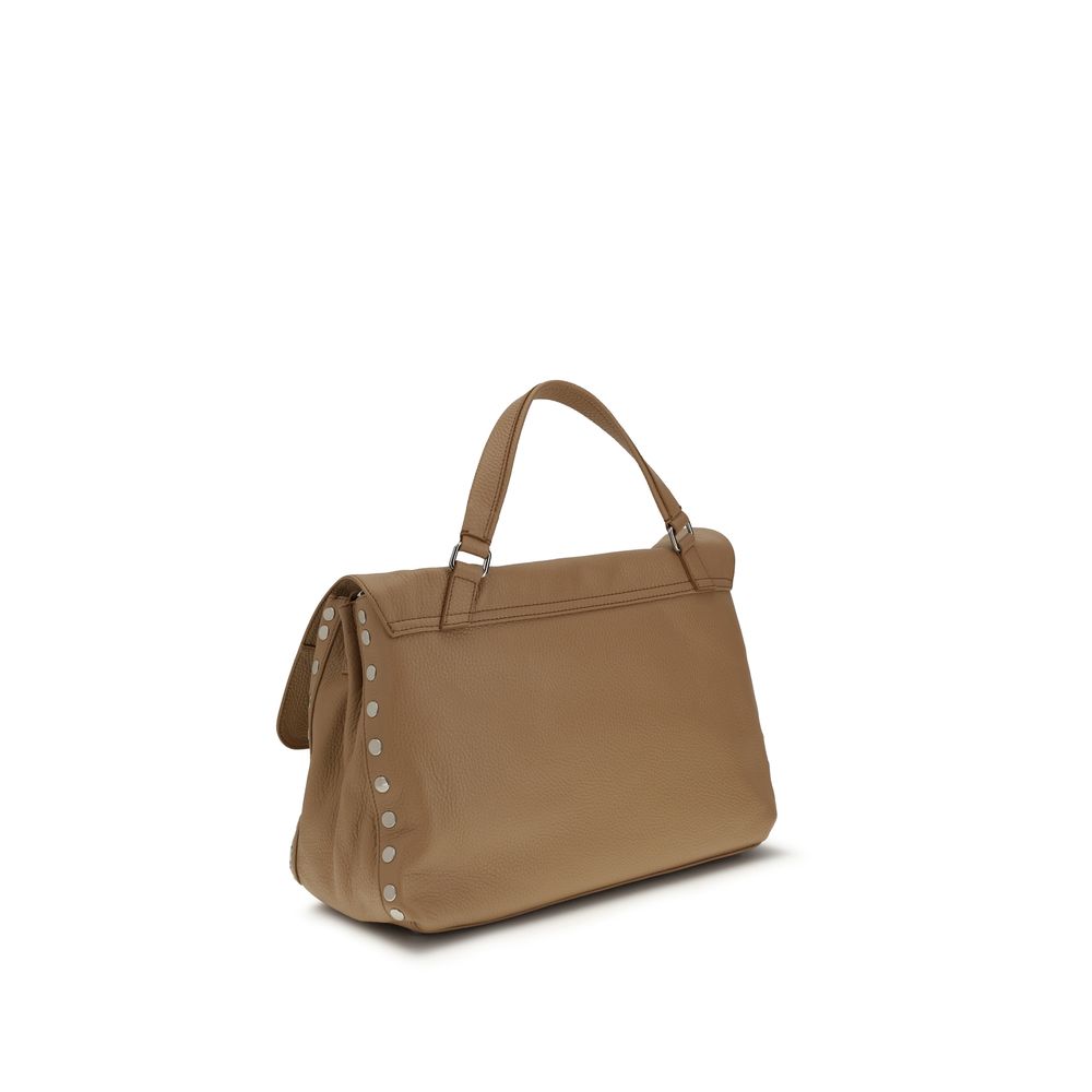 Zanellato Brown Calf Leather Bos Taurus Shoulder Bag
