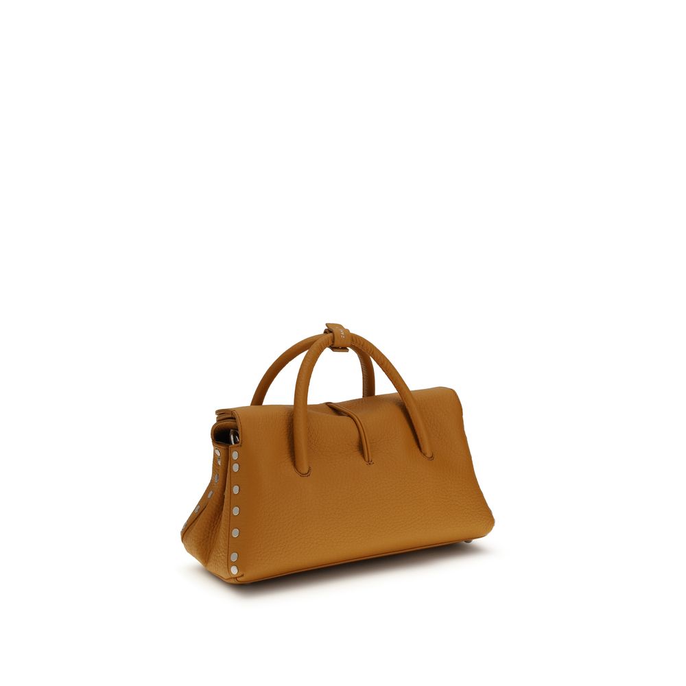 Zanellato Beige Calf Leather Bos Taurus Shoulder Bag