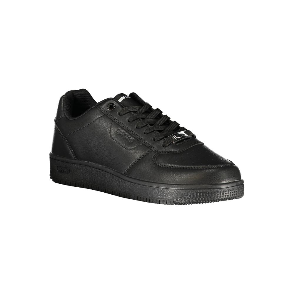 Gas Black Polyurethane Men's Sneaker - Allority