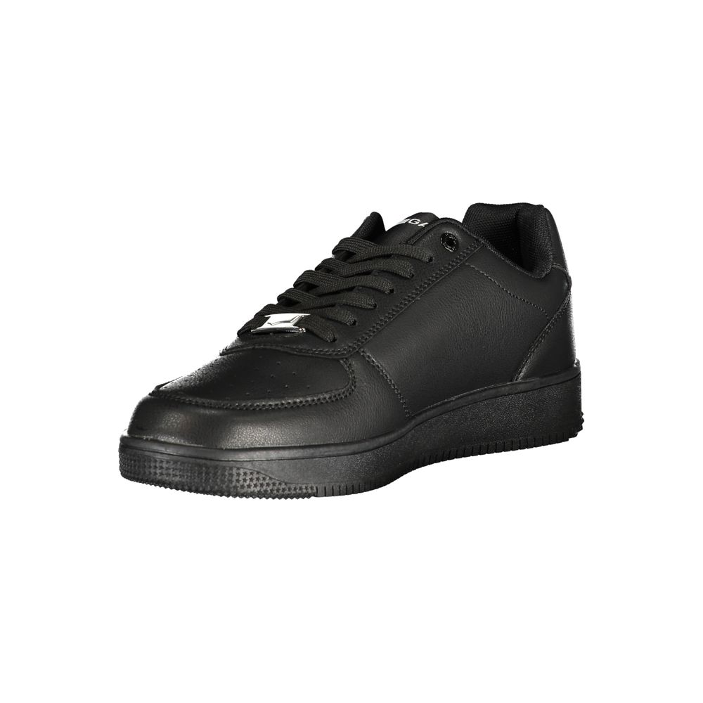 Gas Black Polyurethane Men's Sneaker - Allority