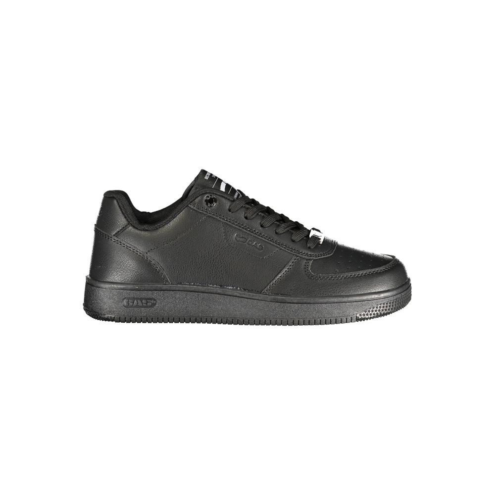 Gas Black Polyurethane Women Sneaker - Allority