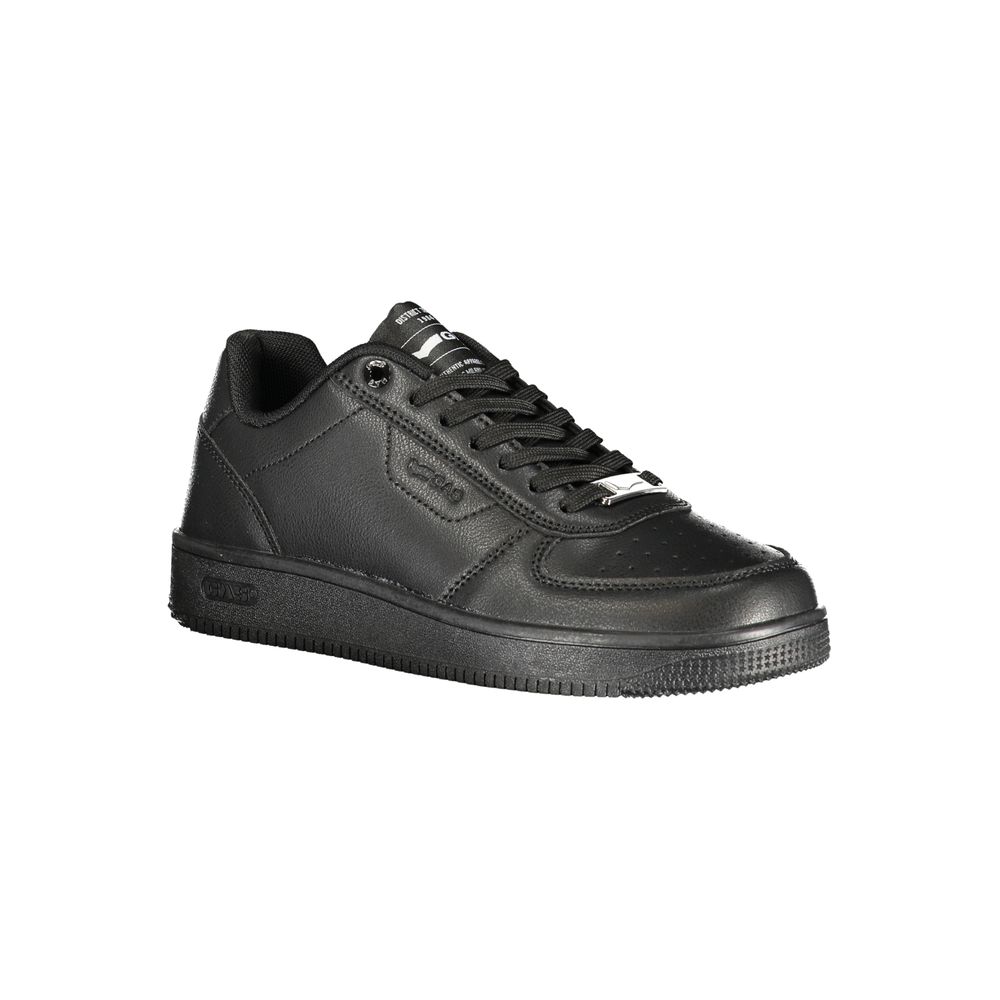 Gas Black Polyurethane Women Sneaker - Allority