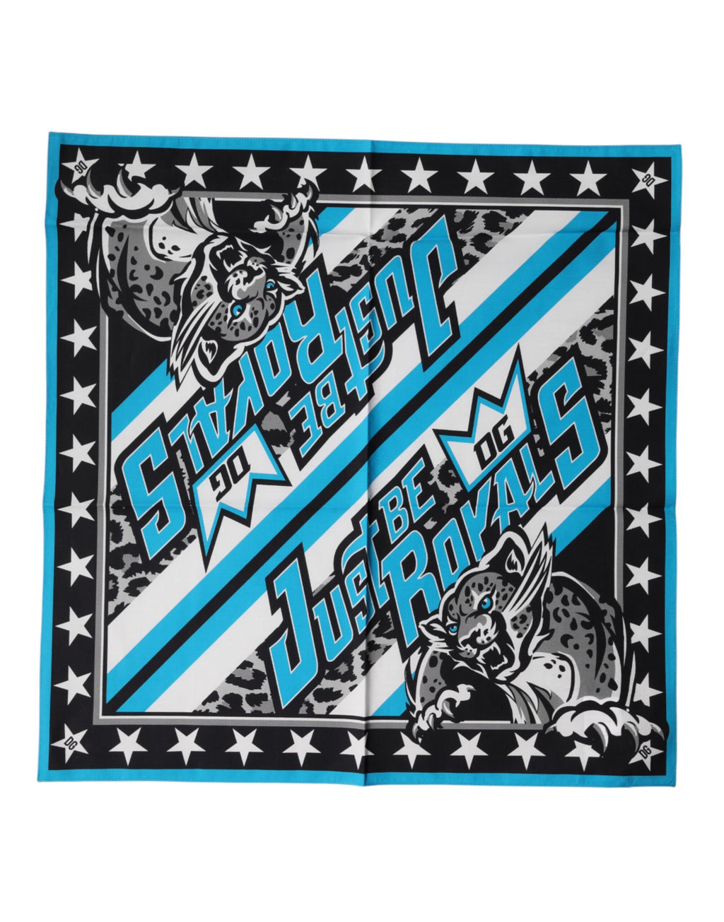 Dolce & Gabbana Multicolor DG Royals Square Foulard 51.5cm x 51cm Scarf